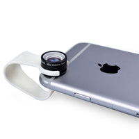 HKM-693907 Macro Phone Lens with Multi-Layer Coated Optical Glass and Durable Aluminum Shell - Black and White Clips Available
