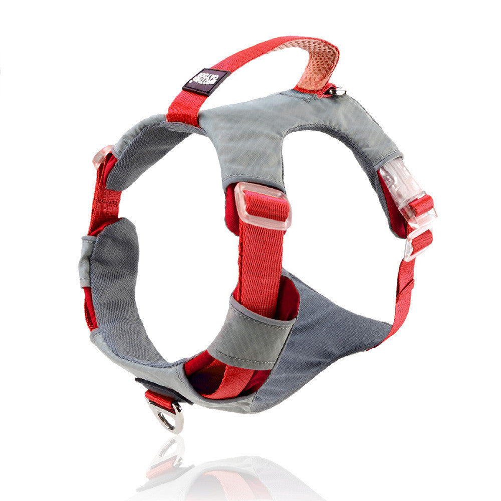 HKM-694035 Explosion-Proof Nylon Cat Leash Chest Strap with Storage Bag - Scalable and Adjustable Sizes Available