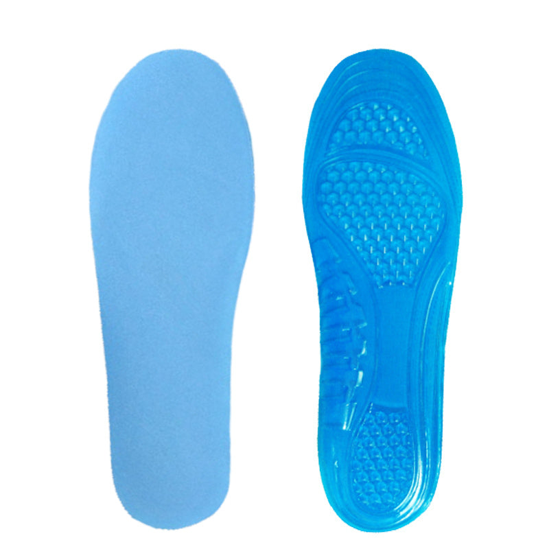 HKM-694355 Silicone Gel Insoles for Comfort and Shock Absorption - Men & Women Sizes Available