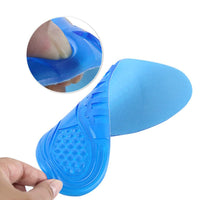 HKM-694355 Silicone Gel Insoles for Comfort and Shock Absorption - Men & Women Sizes Available