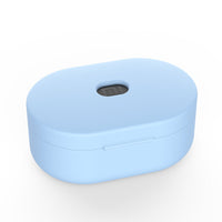 HKM-694419 Silicone Protective Cover for Bluetooth Headset - Simple Solid Color Design, 64x42x30mm