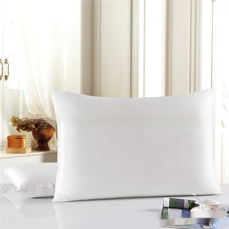 KTX-694483 Double-Sided Solid Color Silk Pillowcase - Available in Multiple Sizes