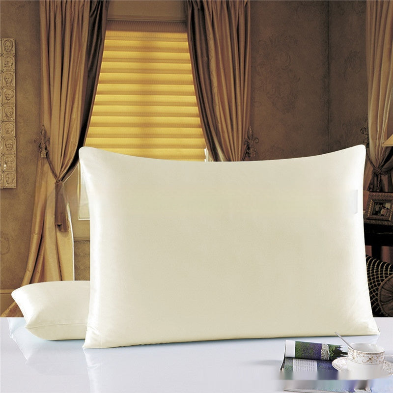 KTX-694483 Double-Sided Solid Color Silk Pillowcase - Available in Multiple Sizes