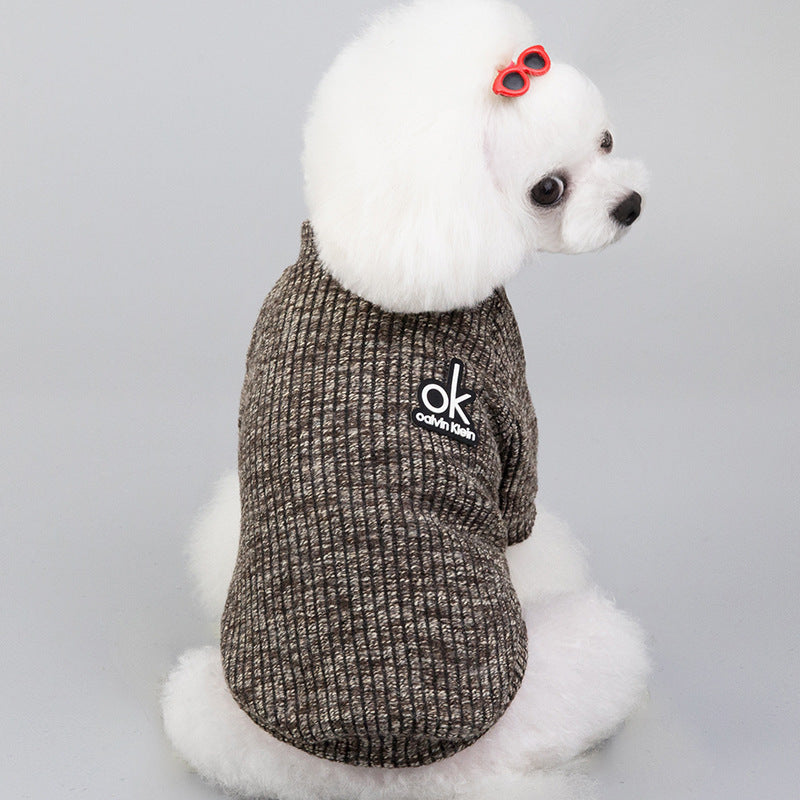 HKM-694483 Wool Sweater for Pets in Stylish England Design, General Fit, Asian Sizing