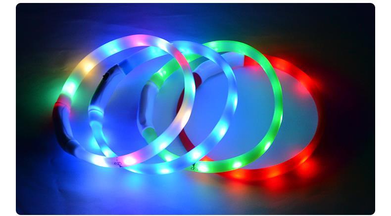 HKM-694547 Luminous Dog and Cat Collar with Adjustable Sizes for Enhanced Visibility and Safety