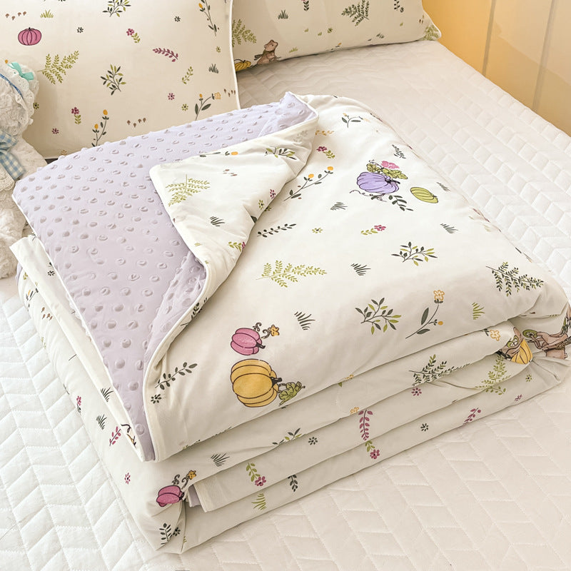 HKM-694675 Cool Fiber Doudou Quilt - Modern Simplicity Design, Multiple Sizes for Every Bed