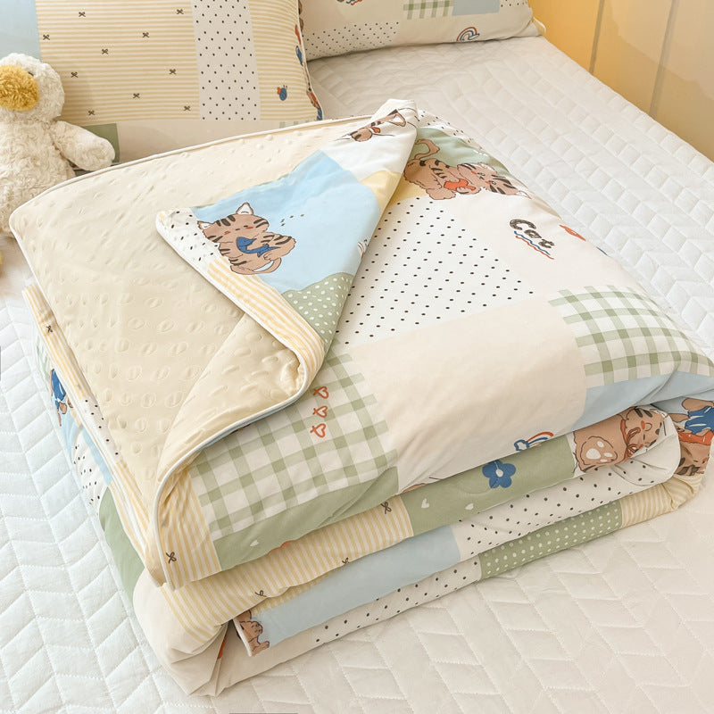 HKM-694675 Cool Fiber Doudou Quilt - Modern Simplicity Design, Multiple Sizes for Every Bed