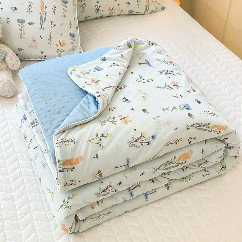 HKM-694675 Cool Fiber Doudou Quilt - Modern Simplicity Design, Multiple Sizes for Every Bed