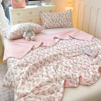 HKM-694675 Cool Fiber Doudou Quilt - Modern Simplicity Design, Multiple Sizes for Every Bed