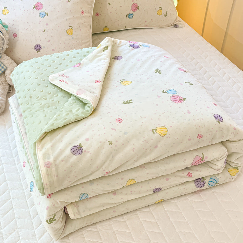 HKM-694675 Cool Fiber Doudou Quilt - Modern Simplicity Design, Multiple Sizes for Every Bed
