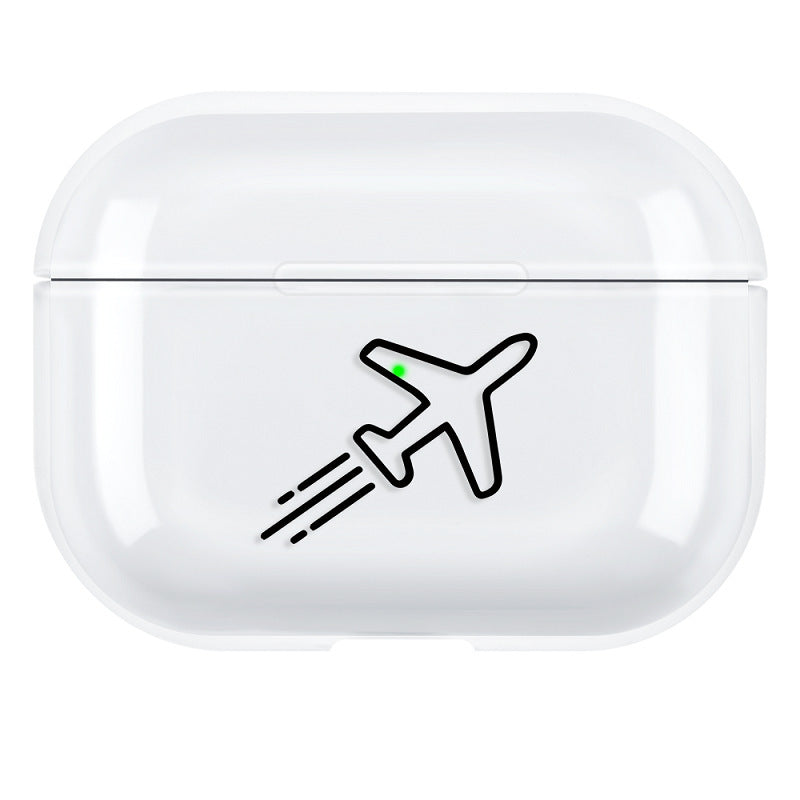 HKM-694739 AirPods Pro 3 Compatible Simple Solid Color Protective Shell Case