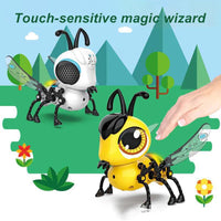 HKM-694931 Interactive Remote Control Robot Bee Toy with Touch Sensing, Light & Sound Features for Ages 5-7