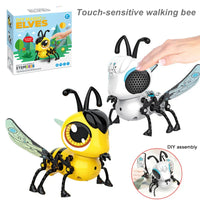 HKM-694931 Interactive Remote Control Robot Bee Toy with Touch Sensing, Light & Sound Features for Ages 5-7