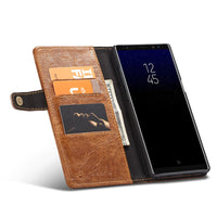 HKM-694931 Retro Simulation Leather Flip Wallet for Samsung Note8 and Note9 with Card Holder