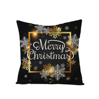 HKM-695059 Printed Christmas Peach Skin Pillowcase for Sofa and Office - 45x45cm