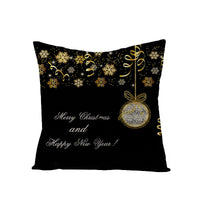 HKM-695059 Printed Christmas Peach Skin Pillowcase for Sofa and Office - 45x45cm