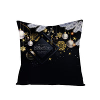 HKM-695059 Printed Christmas Peach Skin Pillowcase for Sofa and Office - 45x45cm