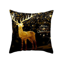 HKM-695059 Printed Christmas Peach Skin Pillowcase for Sofa and Office - 45x45cm