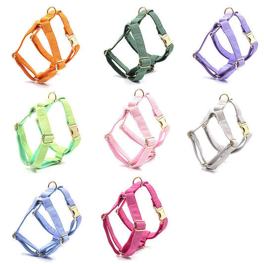 HKM-695187 Corduroy Pet Chest and Back Dog Vest with Laser Lettering in Multiple Colors and Sizes