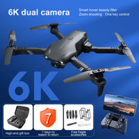 HKM-695187 Foldable RC Drone with 6K HD Dual Camera, 1080P Live Video, 26-Minute Flight Time, and Multiple Fun Features