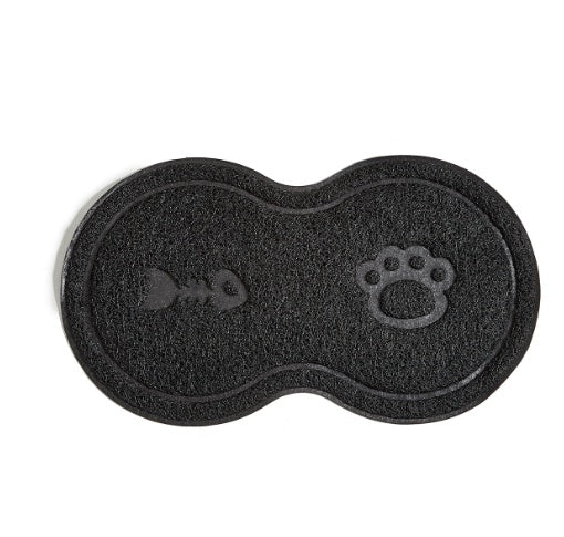 HKM-695187 PVC Cat Litter Mat - Grey, Anti-Skid, Easy to Clean, 26x45cm