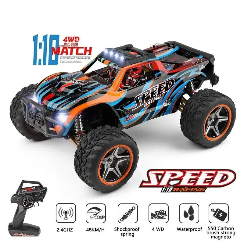 HKM-695251 1/10 Scale High-Speed Remote Control Drifting Off-Road Car for Ages 8 and Up