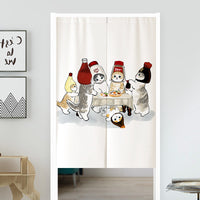 HKM-695379 Non Perforated Fabric Door Curtain in Various Colors