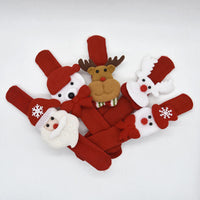 HKM-695443 Plush Christmas Bracelet for Kids - Soft Fiber Cotton Toy, 21cm Length