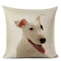 HKM-695507 Chinese Dog Pattern Printed Linen Pillowcase - Simple and Modern Design, 100% PP Cotton Filling