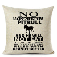 HKM-695507 Chinese Dog Pattern Printed Linen Pillowcase - Simple and Modern Design, 100% PP Cotton Filling