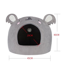 HKM-695635 Cozy Closed Pet Nest for Cats and Dogs - Warm Four Seasons Villa House