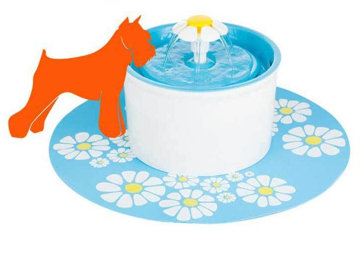 HKM-695699 Automatic Pet Water Fountain for Small and Medium Dogs and Cats - 1.6L Capacity with Activated Carbon Filter and Low Noise Pump