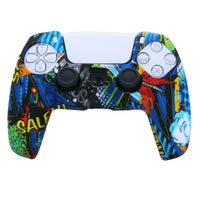 HKM-695699 PS5 Camouflage Silicone Skin Case for DualSense Controller with Thumb Grip Cover