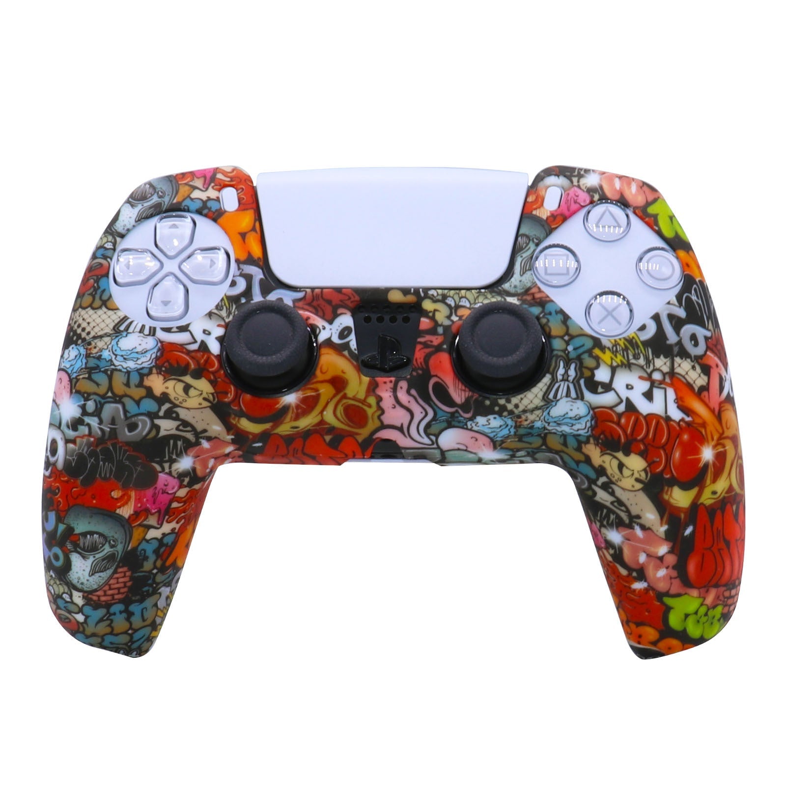 HKM-695699 PS5 Camouflage Silicone Skin Case for DualSense Controller with Thumb Grip Cover