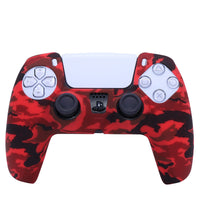 HKM-695699 PS5 Camouflage Silicone Skin Case for DualSense Controller with Thumb Grip Cover