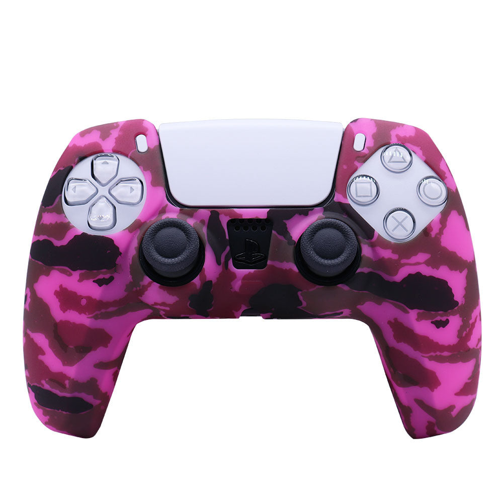 HKM-695699 PS5 Camouflage Silicone Skin Case for DualSense Controller with Thumb Grip Cover