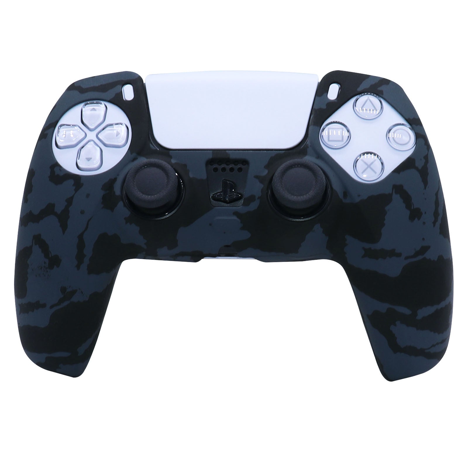 HKM-695699 PS5 Camouflage Silicone Skin Case for DualSense Controller with Thumb Grip Cover