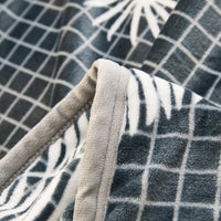 HKM-695827 Thick Coral Fleece Single Blanket - Fashionable and Simple Design in Vibrant Colors