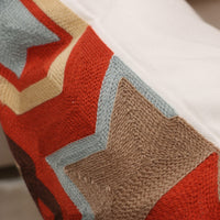 HKM-695955 Cotton Geometric Embroidered Pillowcase - Modern & Simple Design