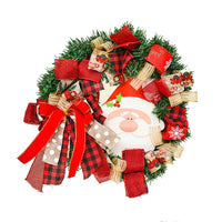 HKM-695955 Wooden Christmas Hanging Garland Wreath for Door Decoration