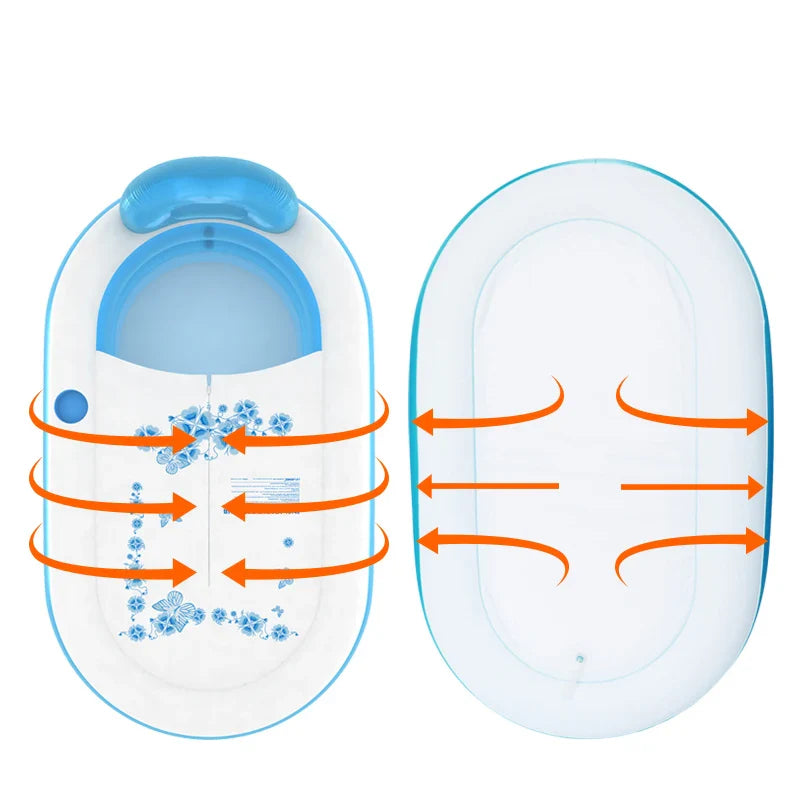 HKM-696083 Portable PVC Inflatable Spa Bathtub for Indoor Soaking - Freestanding Design