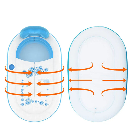 HKM-696083 Portable PVC Inflatable Spa Bathtub for Indoor Soaking - Freestanding Design