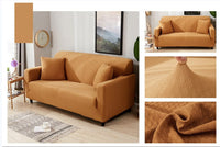 HKM-696211 Stretch Waterproof Sofa Cover with Pillowcases - High-Density Fabric, Elastic Fit for All Sofa Types