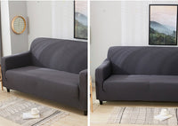 HKM-696211 Stretch Waterproof Sofa Cover with Pillowcases - High-Density Fabric, Elastic Fit for All Sofa Types