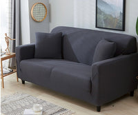 HKM-696211 Stretch Waterproof Sofa Cover with Pillowcases - High-Density Fabric, Elastic Fit for All Sofa Types