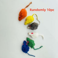 HKM-696275 Funny Plush Mouse Cat Puzzle Toy - 5cm Decompression Plaything for Cats