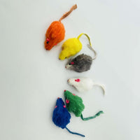 HKM-696275 Funny Plush Mouse Cat Puzzle Toy - 5cm Decompression Plaything for Cats