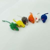HKM-696275 Funny Plush Mouse Cat Puzzle Toy - 5cm Decompression Plaything for Cats
