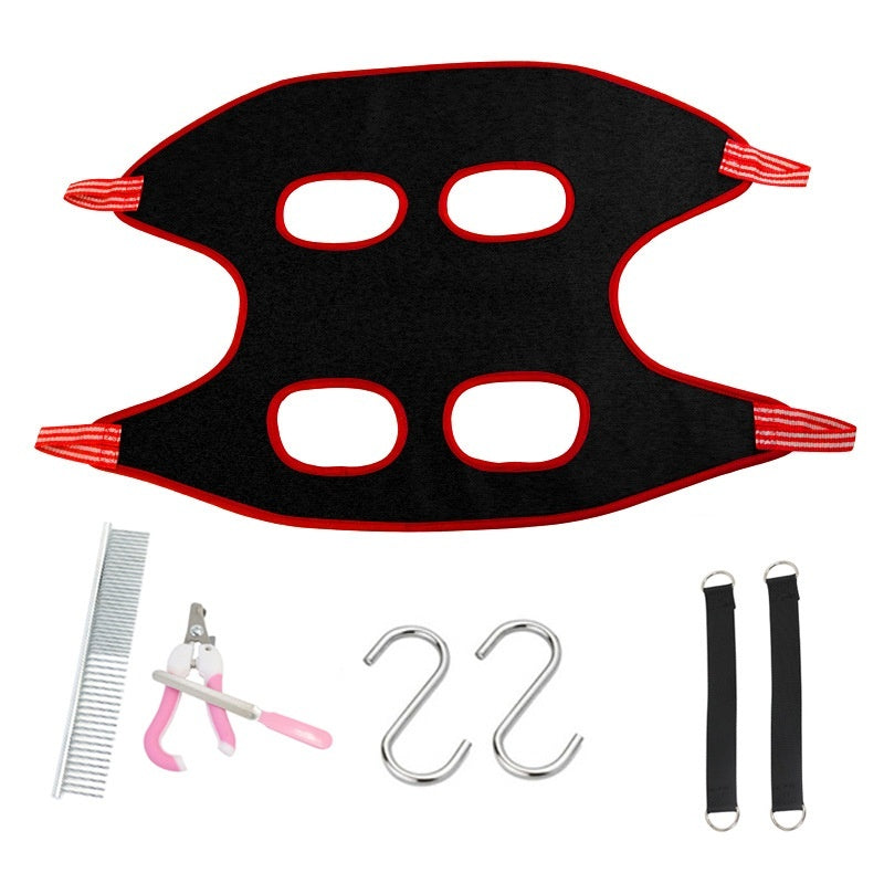 HKM-696339 Breathable Pet Hammock for Nail Trimming – Available in Multiple Colors