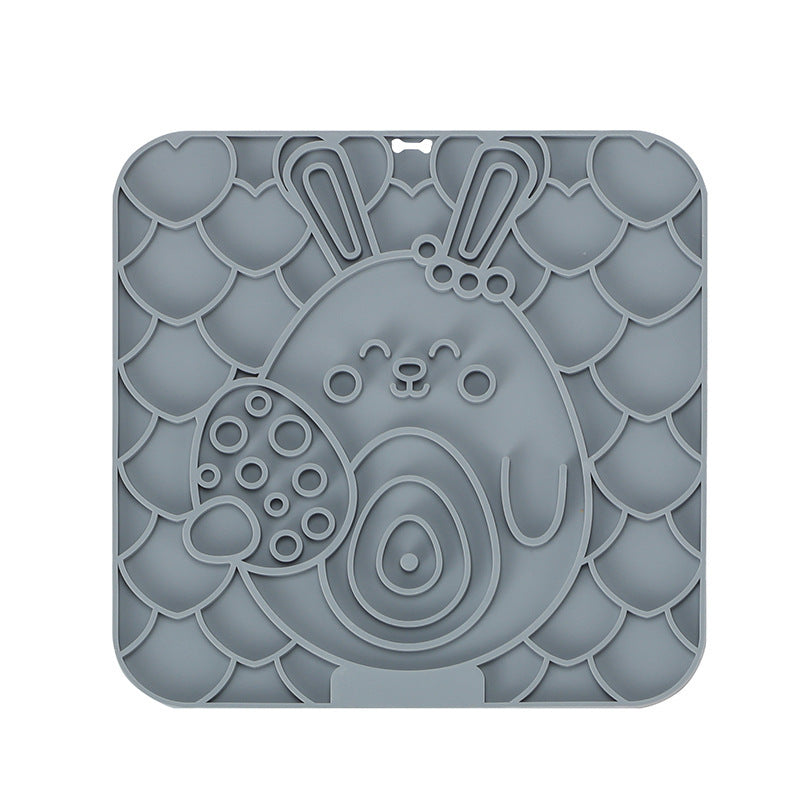 HKM-696659 Silicone Pet Licking Mat with Suction Cup for Slow Feeding and Anti-Choke Protection